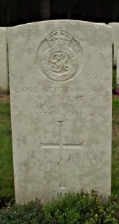 Walter Webb at Etaples Military Cemetery, Pas de Calais