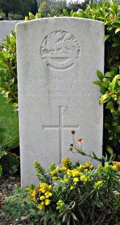 Arthur Hale at Vermelles British Cemetery, Pas de Calais