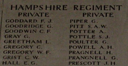 Leonard Greetham on the Menin Gate Memorial